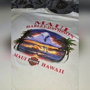 Harley Davidson T-Shirt 2001 - Maui Hawaii Harley Davidson - 2-sided 3xl Vintage